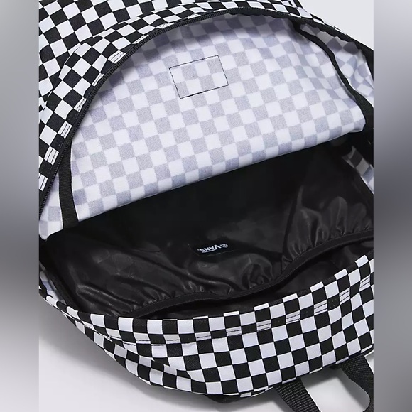 Vans Old Skool Check Backpack Black & White - Picture 5 of 7